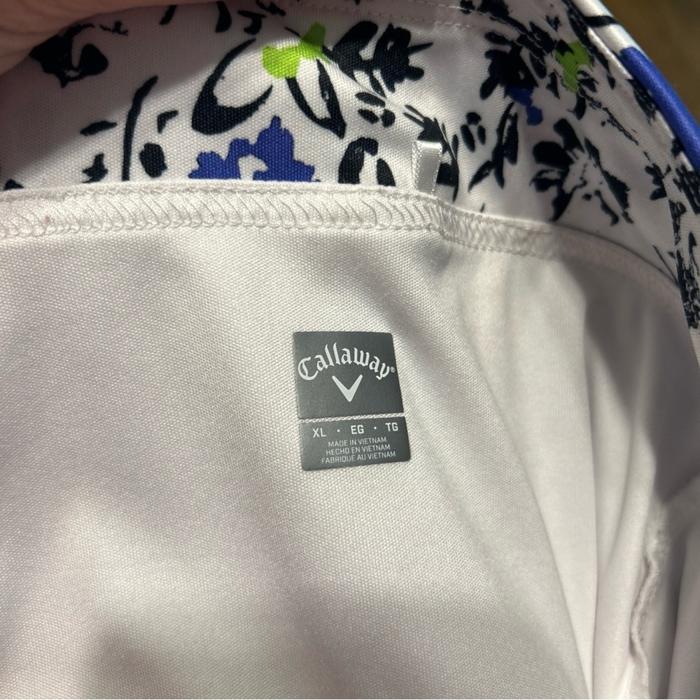 Callaway Golf White Black Purple Skort XL Activewear Sport Stretch Active Preppy - Picture 6 of 6
